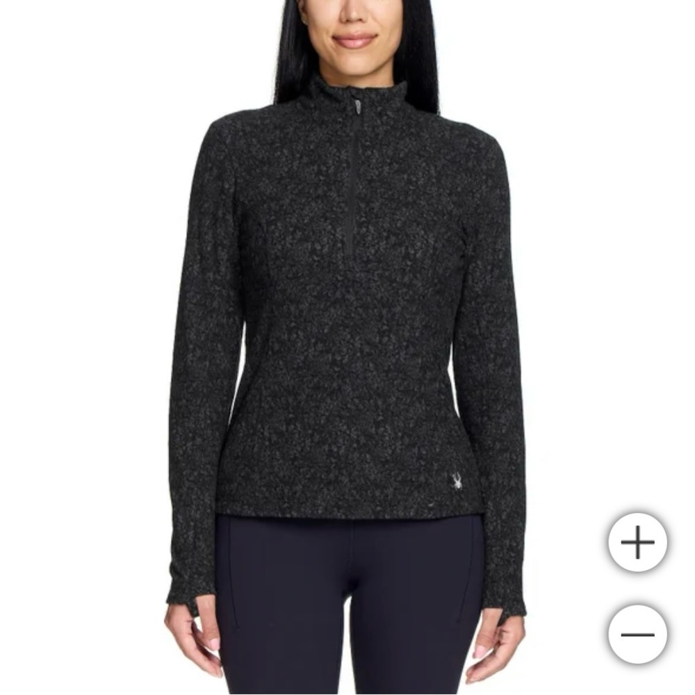Spyder Women's Black Half Zip Jacket Medium NWT
